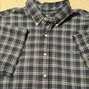 Men's Blue Plaid Shirt